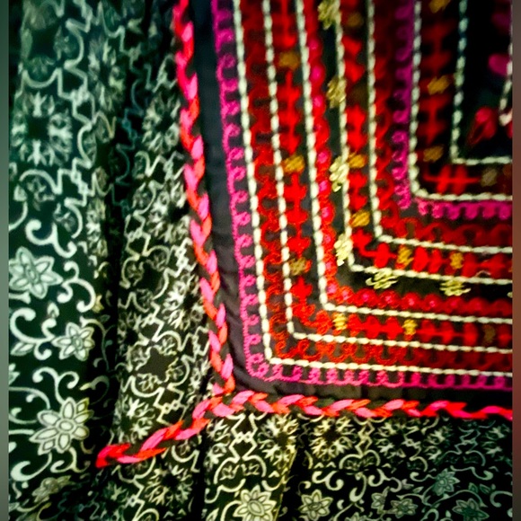 Kaktus Batik Tie Back Long Sleeve slip on Dress - Picture 6 of 14